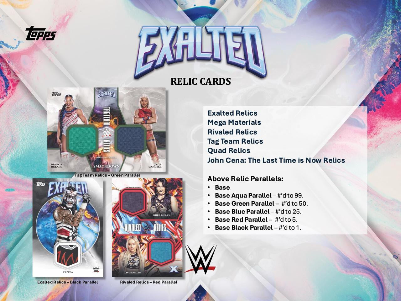 2025 Topps WWE Exalted Hobby Box CASE (10)