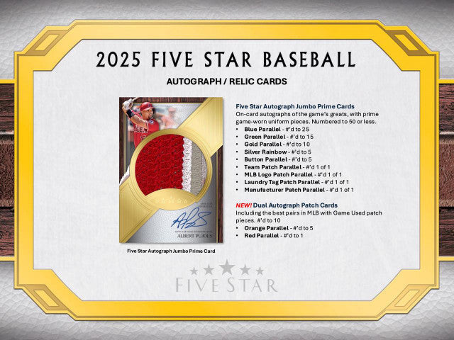 2025 Topps Five Star Baseball Hobby Case (3)