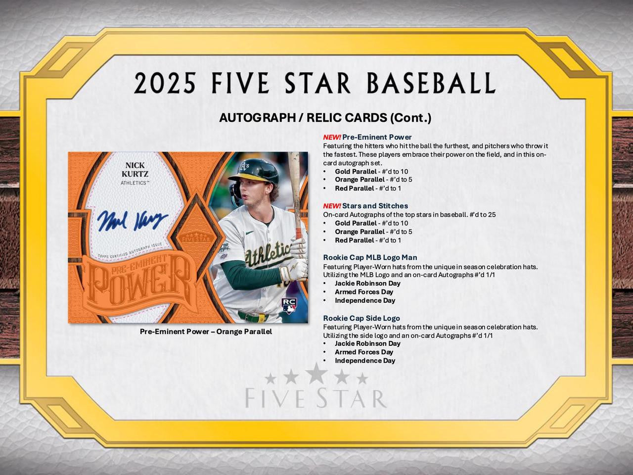 2025 Topps Five Star Baseball Hobby Case (3)