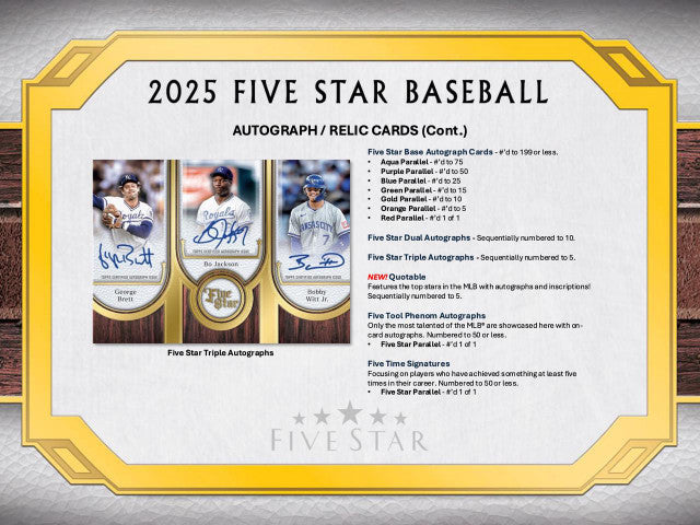 2025 Topps Five Star Baseball Hobby Case (3)