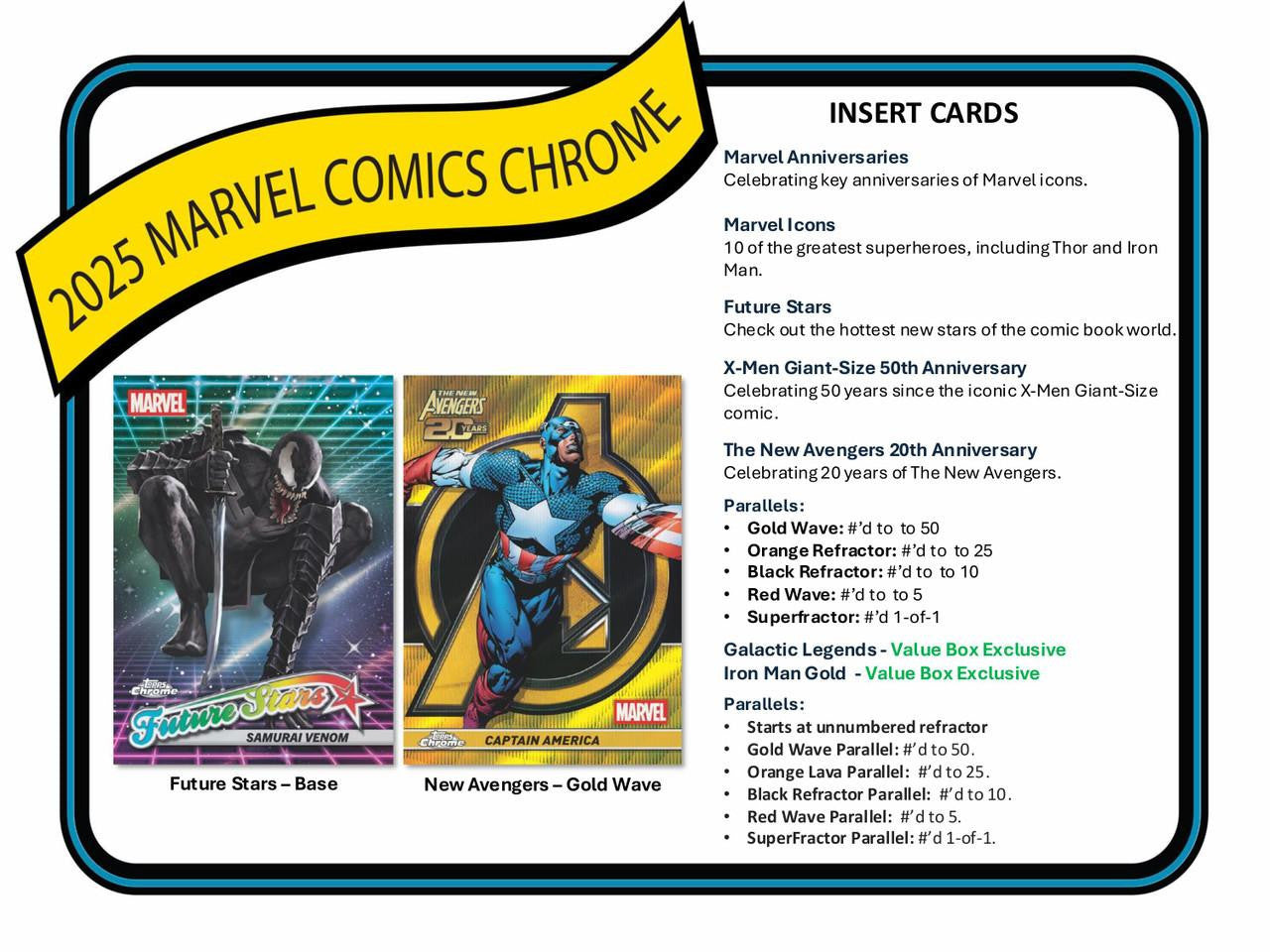 2025 Topps Marvel Comics Chrome Blaster Box