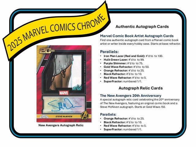 2025 Topps Marvel Comics Chrome Blaster Box
