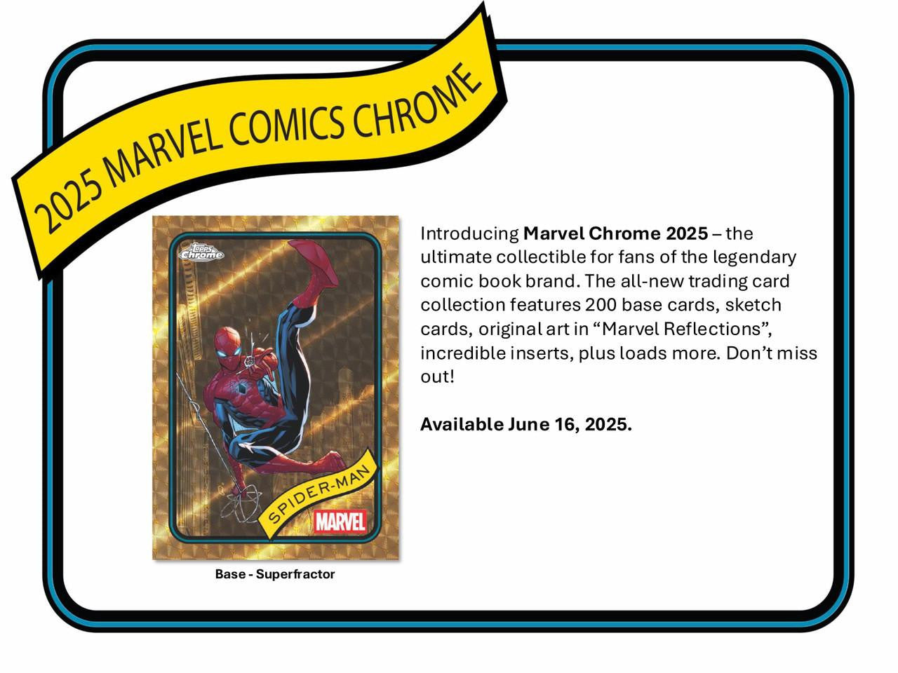 2025 Topps Marvel Comics Chrome Blaster Box