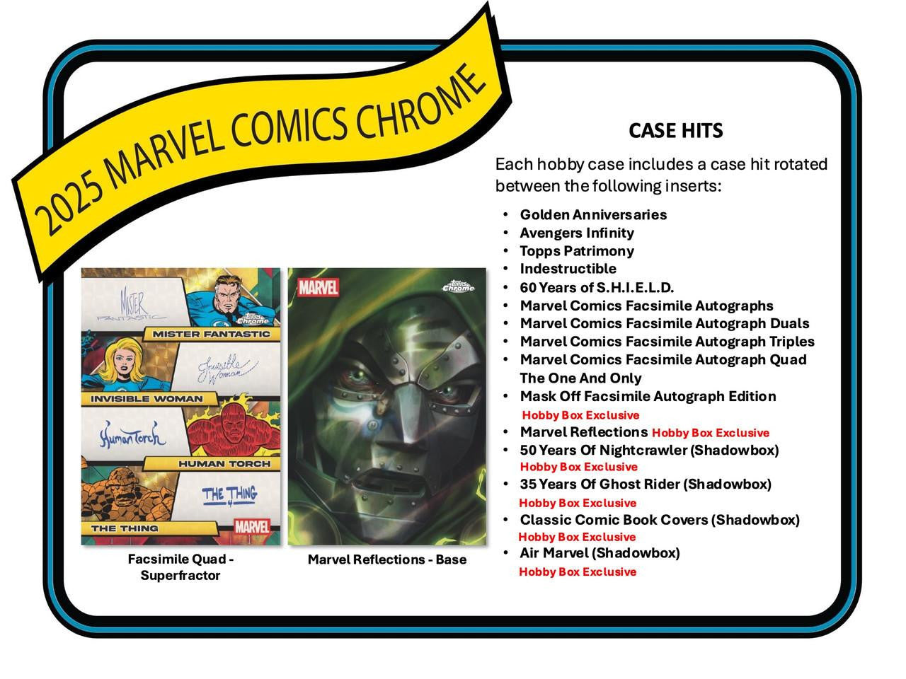 2025 Topps Marvel Comics Chrome Hobby Box