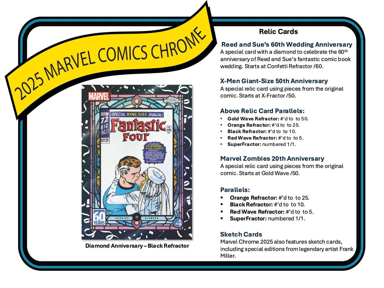 2025 Topps Marvel Comics Chrome Hobby Box