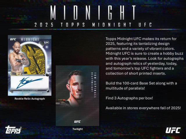 2025 Topps UFC Midnight Hobby Box