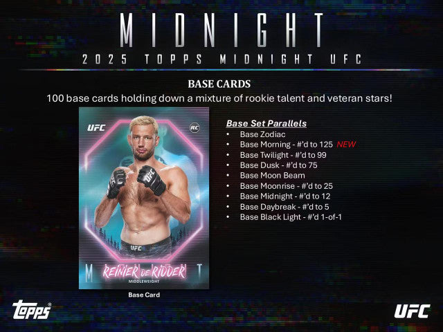 2025 Topps UFC Midnight Hobby Box