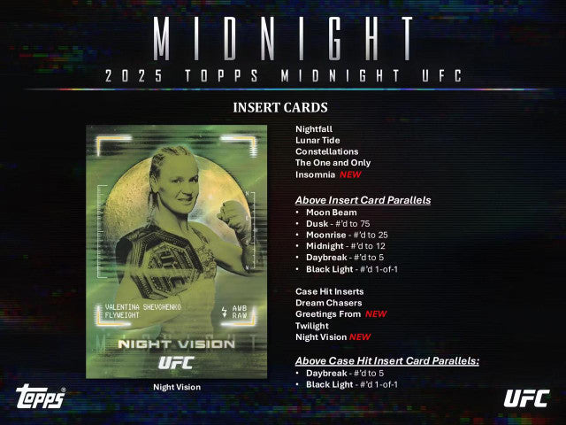 2025 Topps UFC Midnight Hobby Box