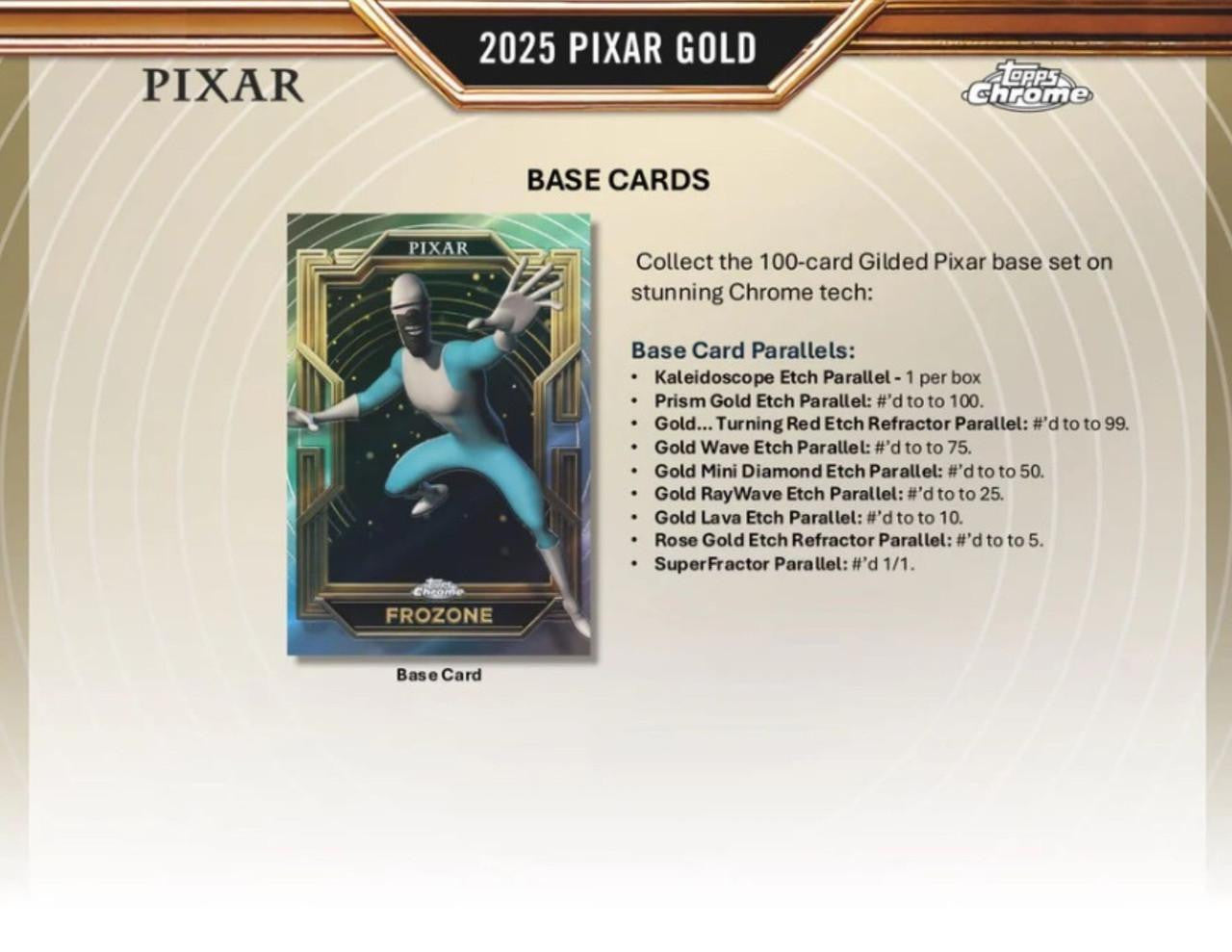 2025 Topps Pixar Gold Hobby Box