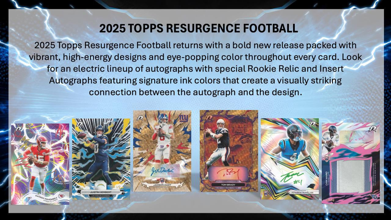 2025 Topps Resurgence Football Delight Case