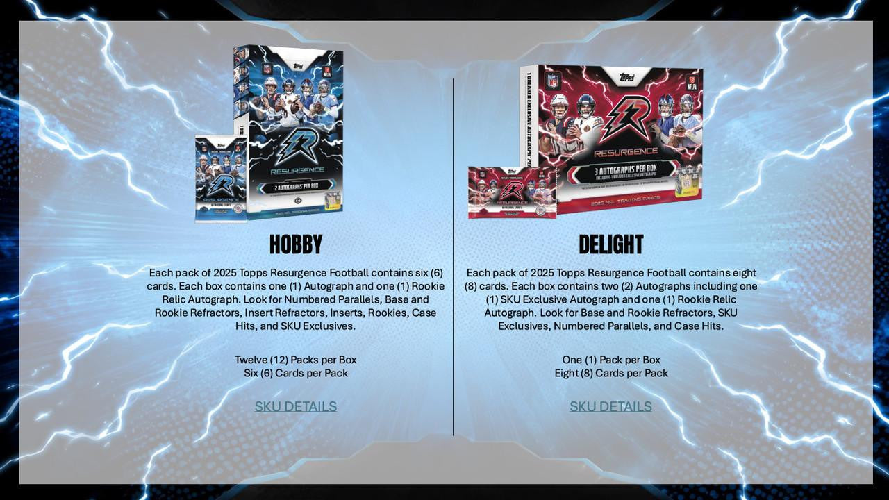 2025 Topps Resurgence Football Hobby Box