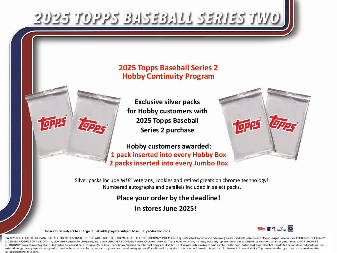 2025 Topps Series 2 Baseball Jumbo Hobby Box