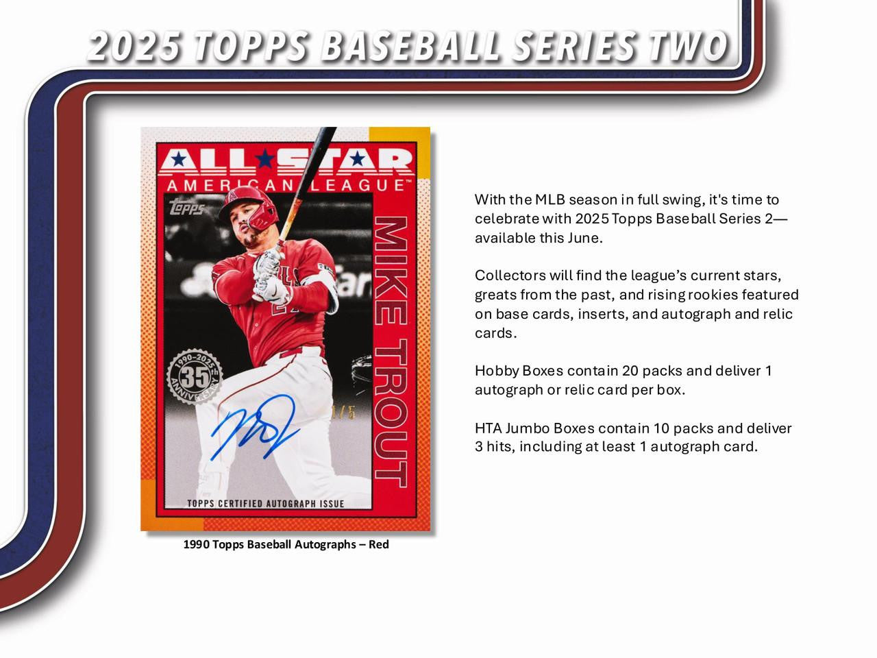 2025 Topps Series 2 Baseball Jumbo Hobby Box
