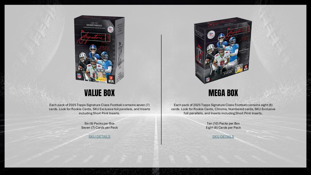 2025 Topps Signature Class Football Blaster Box