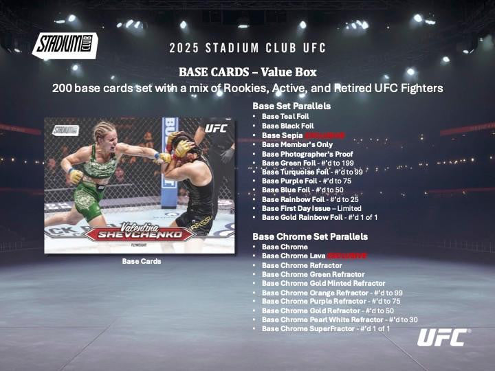 2025 Topps UFC Stadium Club Hobby Box