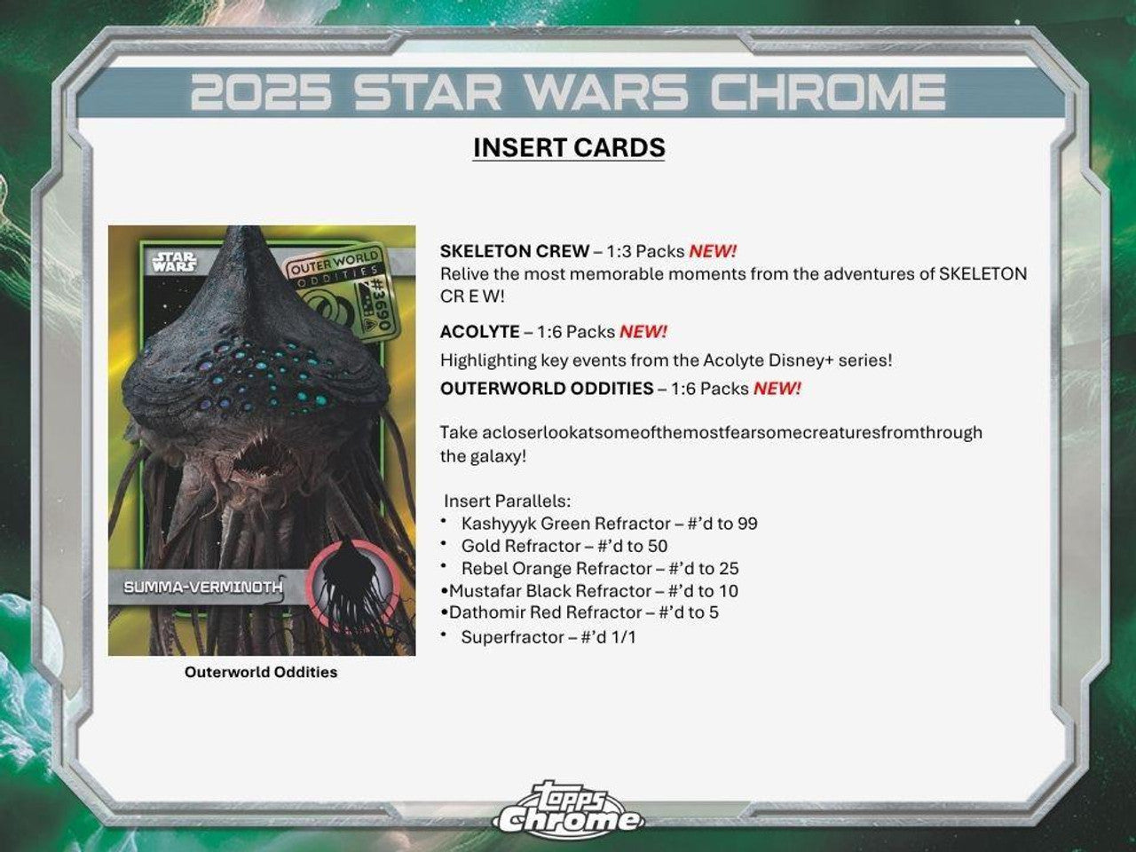 2025 Topps Star Wars Chrome Hobby Box