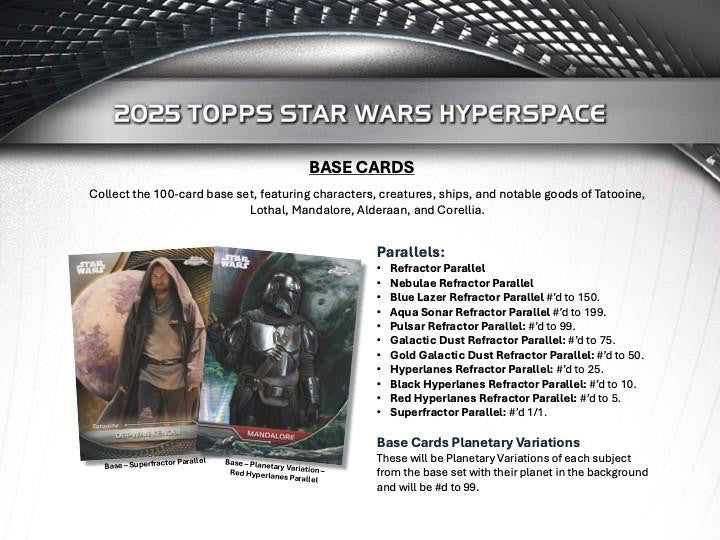 2025 Topps Star Wars Hyperspace Hobby Box