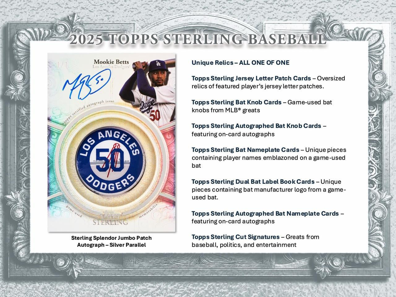 2025 Topps Sterling Baseball Hobby Box