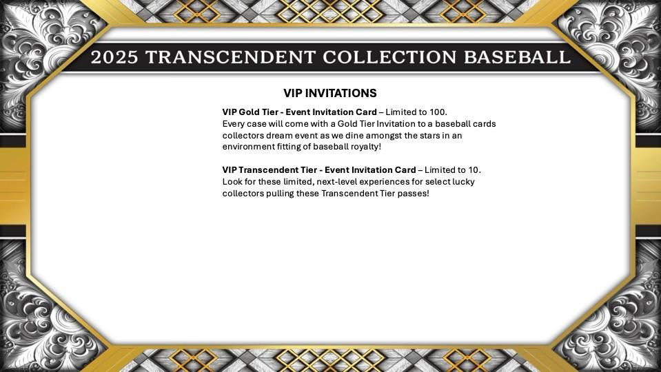 2025 Topps Transcendent Collection Baseball Hobby Case