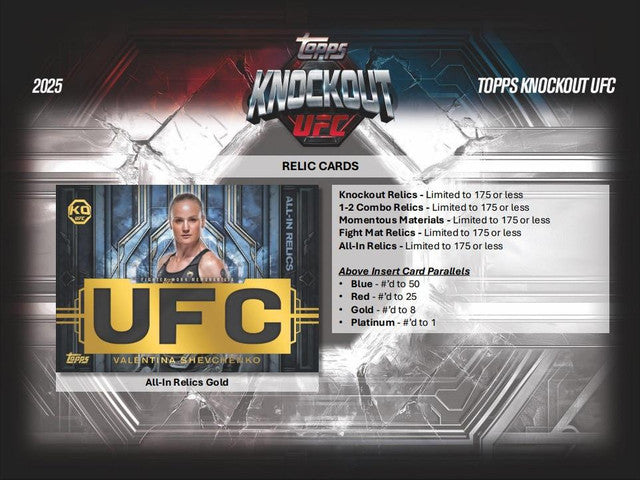 2025 Topps UFC Knockout Hobby Box