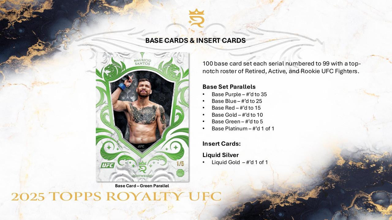 2025 Topps UFC Royalty Hobby Box CASE (4)