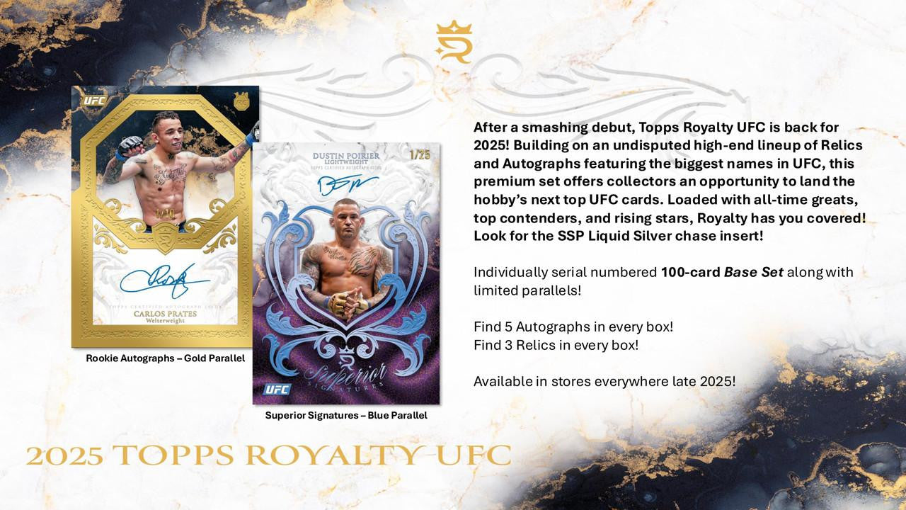 2025 Topps UFC Royalty Hobby Box CASE (4)