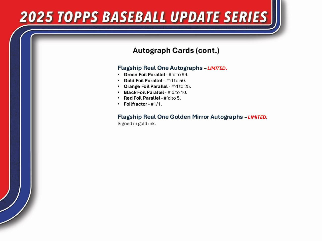 2025 Topps Update Series Baseball Retail Box