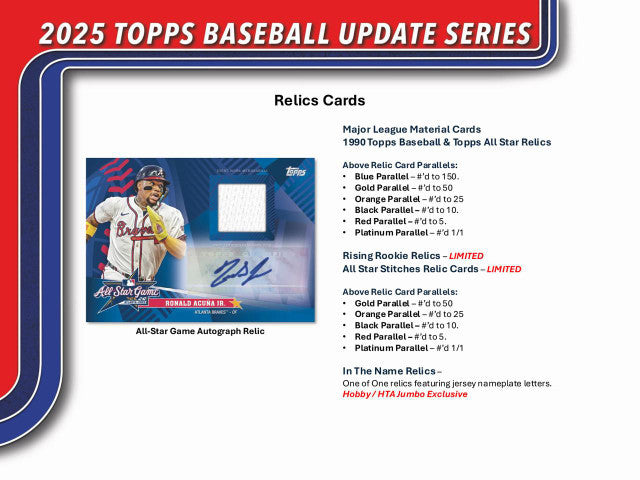 2025 Topps Update Series Baseball Jumbo Hobby Box