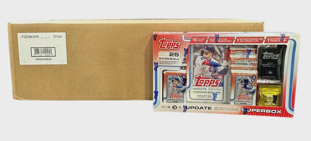 2025 Topps Update Series Baseball Super Box Case (12)