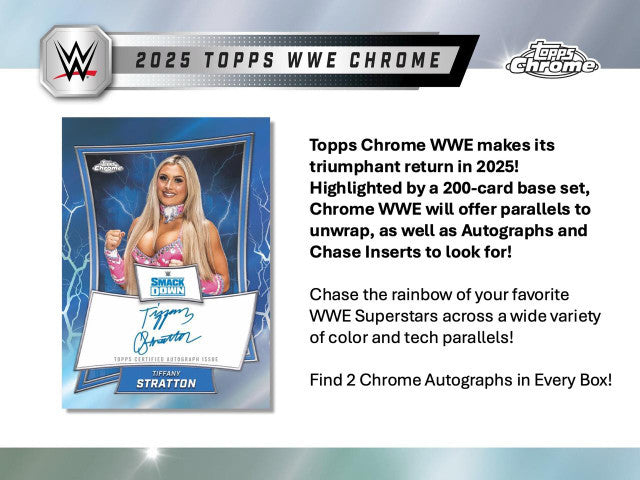 2025 Topps Chrome WWE Wrestling Hobby Box