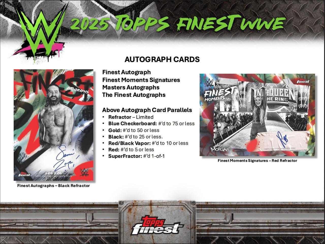 2025 Topps Finest WWE Hobby Box