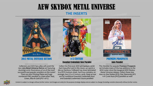 2025 Upper Deck AEW Skybox Metal Universe Hobby Box