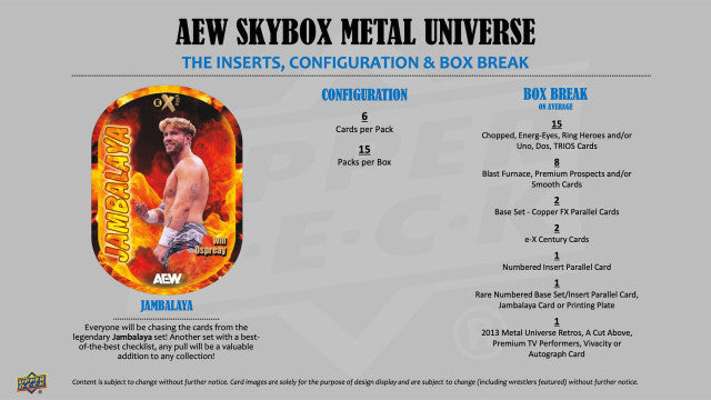 2025 Upper Deck AEW Skybox Metal Universe Hobby Box