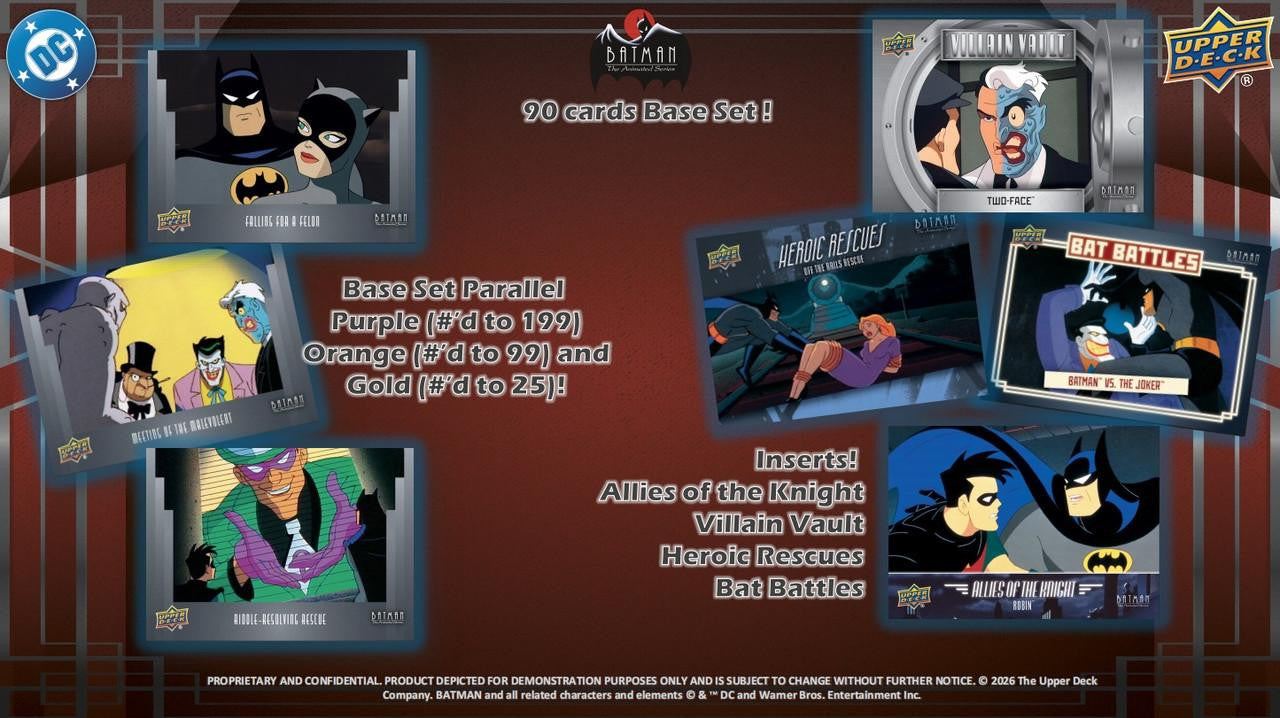 2025 Upper Deck Batman The Animated Series Hobby Box