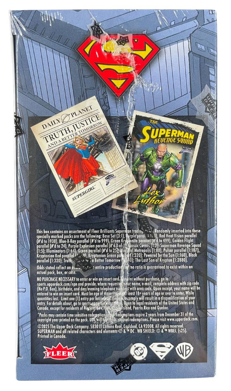 2025 Upper Deck Fleer Brilliants Superman Mega Box