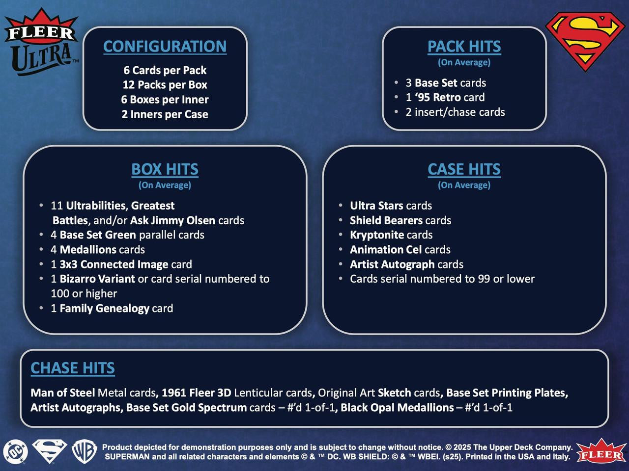 2025 Upper Deck Fleer Ultra Superman Hobby Box