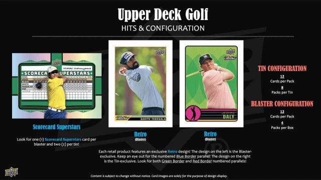 2026 Upper Deck Golf Tin Box