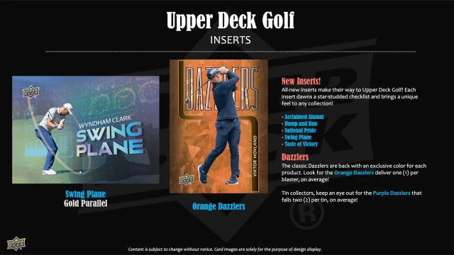 2026 Upper Deck Golf Tin Box