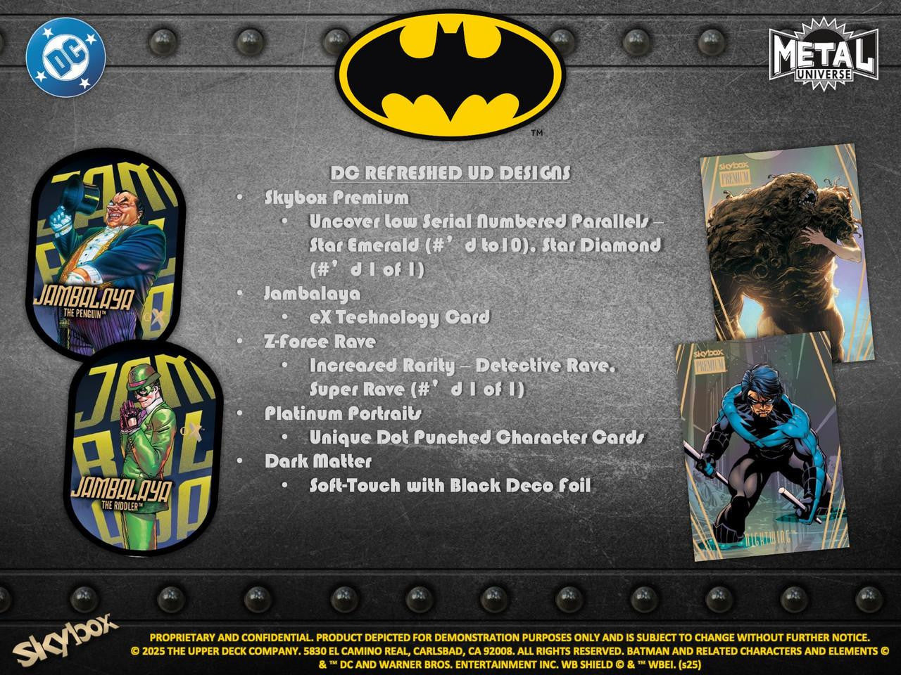 2025 Upper Deck Skybox Metal Universe Batman Hobby Box