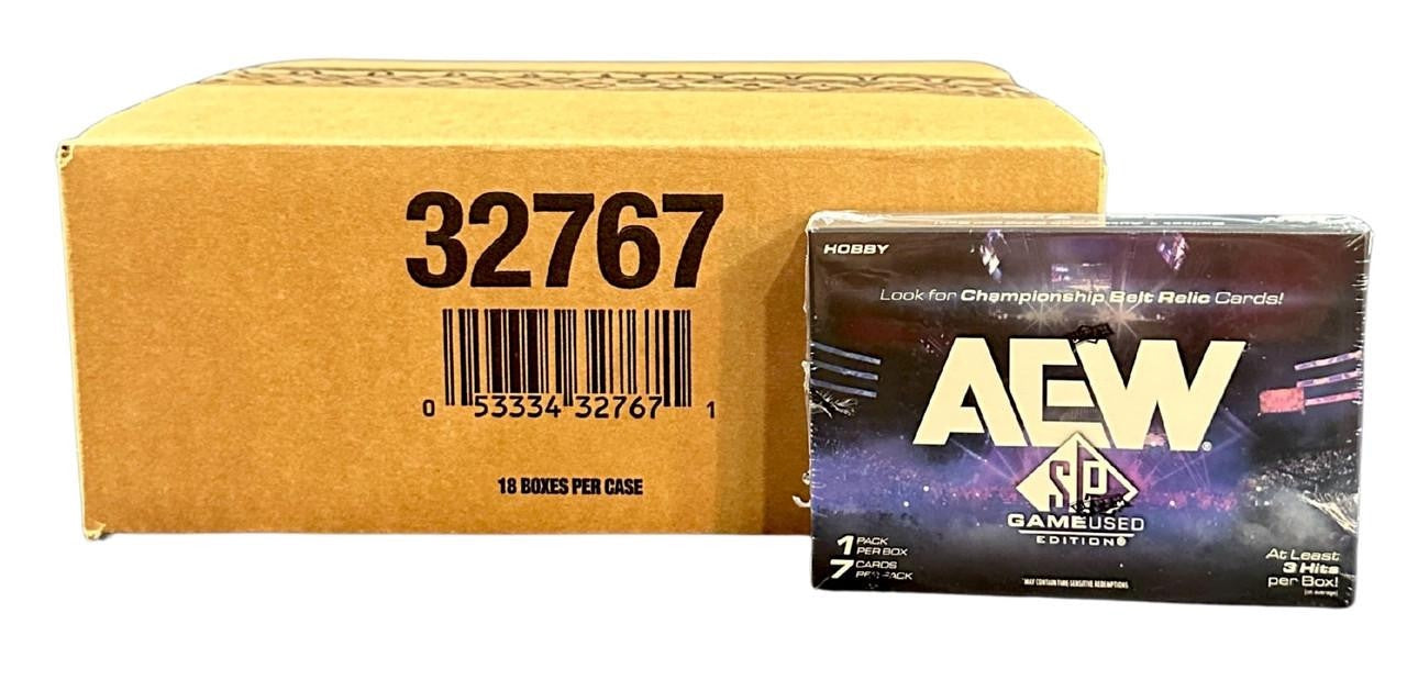 2025 Upper Deck AEW SP Game Used Wrestling Hobby Box CASE (18)