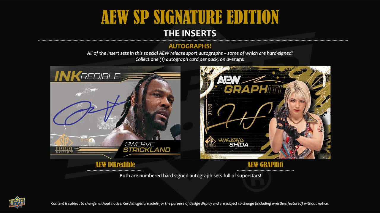 2025 Upper Deck SP Signature Edition AEW Wrestling Hobby Box