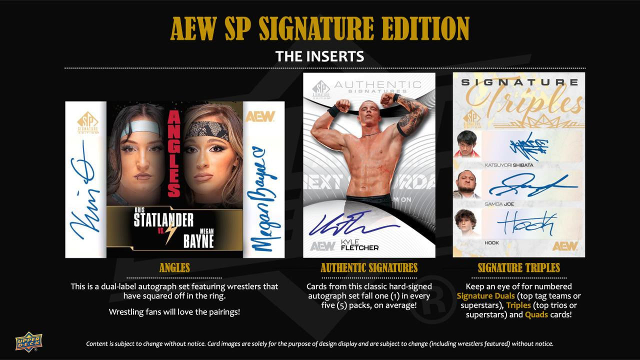 2025 Upper Deck SP Signature Edition AEW Wrestling Hobby Box