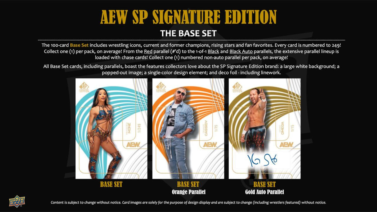 2025 Upper Deck SP Signature Edition AEW Wrestling Hobby Box