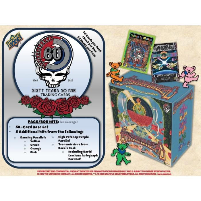 2025 Upper Deck The Grateful Dead 60 Years So Far Retail Box