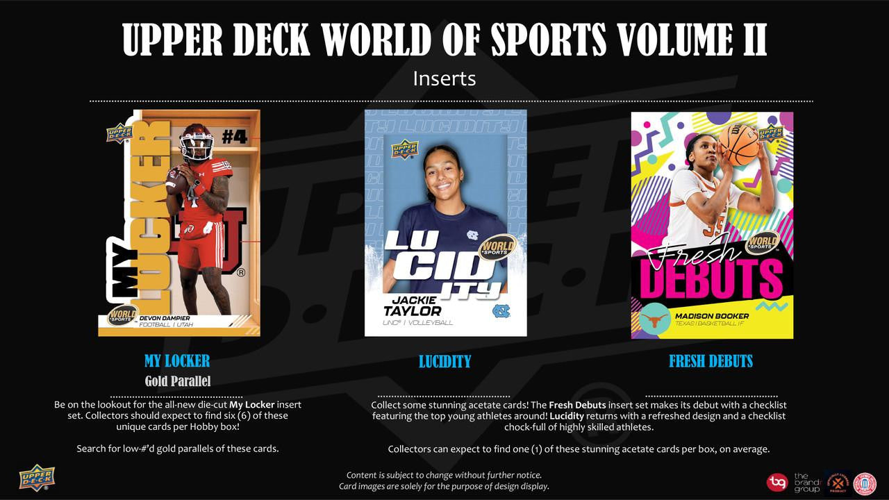 2025 Upper Deck World of Sports Volume 2 Hobby Box