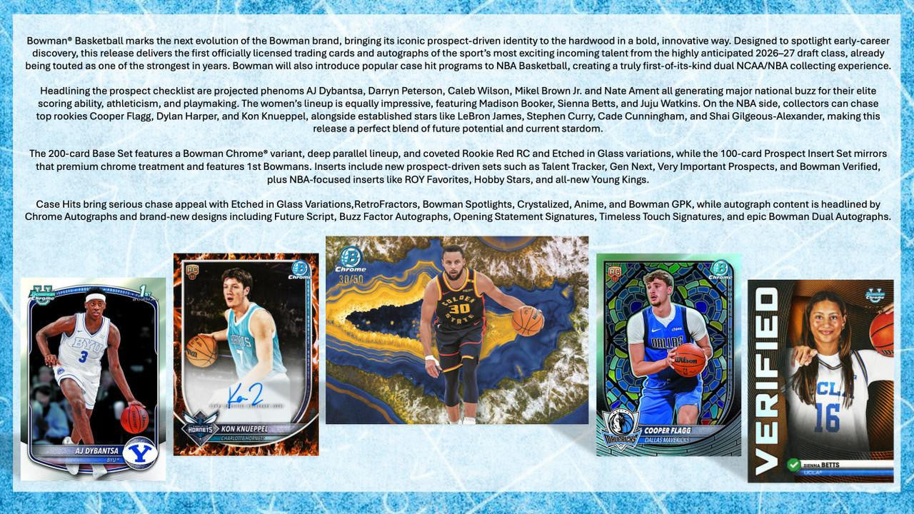 2025/26 Bowman Basketball Blaster Box CASE (40)