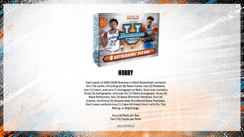 2025-26 Bowman University Best Basketball Hobby Box