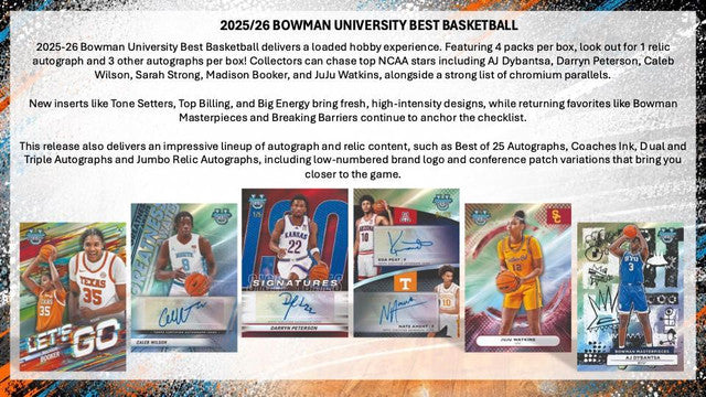 2025-26 Bowman University Best Basketball Hobby Box