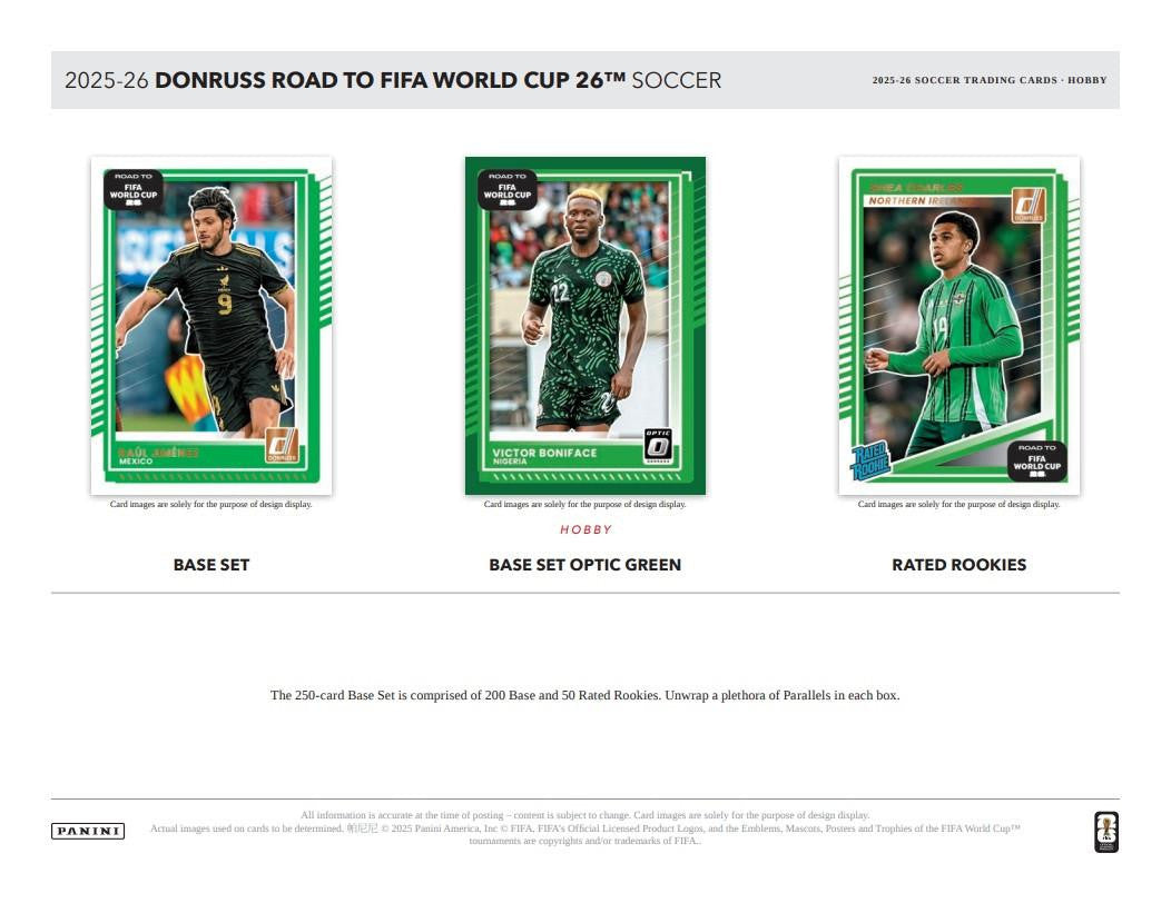 2025/26 Panini Donruss Road To FIFA World Cup Soccer Hobby Box