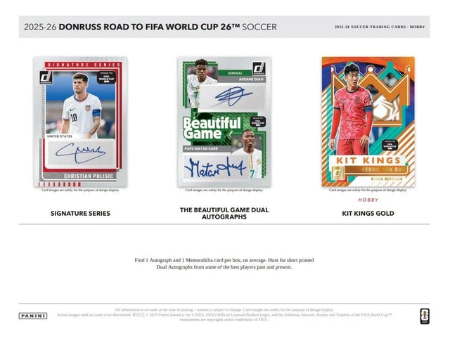 2025/26 Panini Donruss Road To FIFA World Cup Soccer Hobby Box